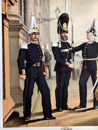 Ruotsin kaartin kranadiers, v.1890 tekijältä Unknown artist