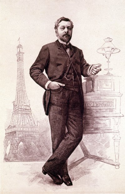 Gustave Eiffel, ranskalainen insinööri (1832-1923). tekijältä Unknown artist