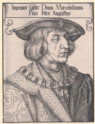 Pyhän Rooman keisari Maximilian I (tulosta) tekijältä Unknown artist