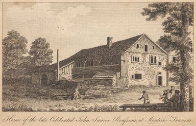 House of the Late Juhli John James Rousseau, Moutiers-Travers tekijältä Unknown artist