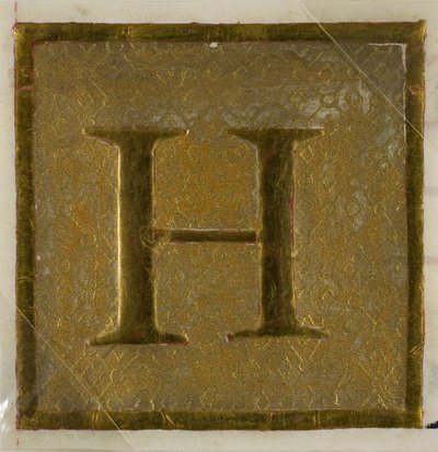 Valaistu Initial "H" Diaper Pattern kuorokirjasta tekijältä Unknown artist