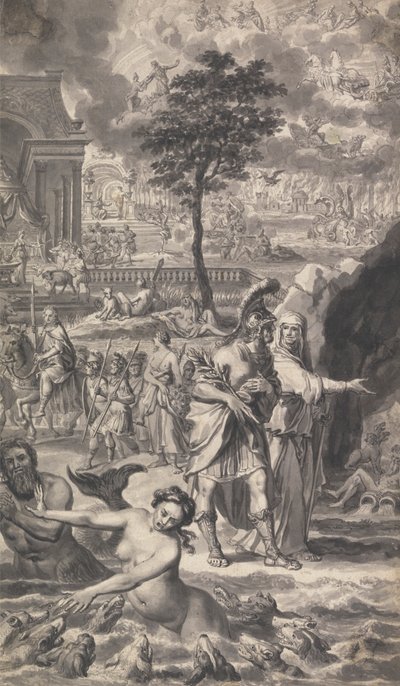 Kuvitus Tonsonin Ovidian metamorfoosiin (yksi neljästä) tekijältä Unknown artist