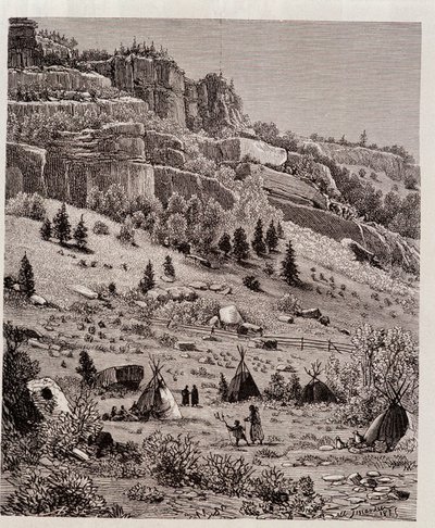 Intiaanileiri Kaibab Forestissa, USA:ssa - Tour du Mondessa tekijältä Unknown artist