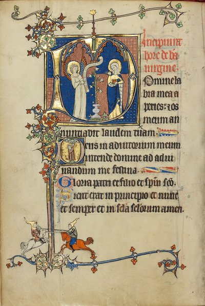 Alkuperäinen D: Annunciation; Initial D: D: Nuori mies rukoilee Kristusta pilvissä tekijältä Unknown artist