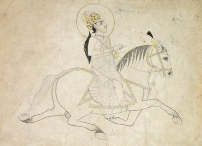 Jai Singh III Jaipurilainen (r. 1818-1835) Ratsastus tekijältä Unknown artist