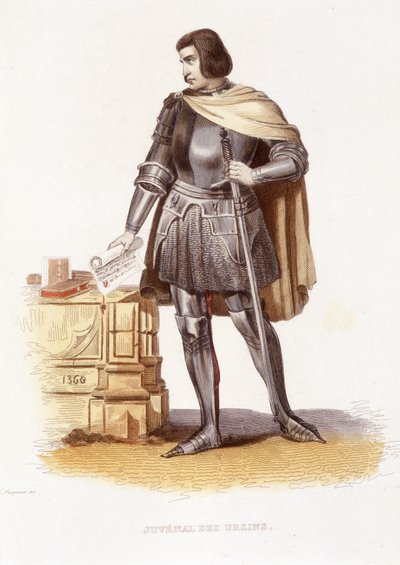 Jean Juvenal (tai Jouvenel) des Ursins (1360 - 1431), ranskalainen tuomari - kirjassa "Le Plutarque francais" toim. Mennechet tekijältä Unknown artist