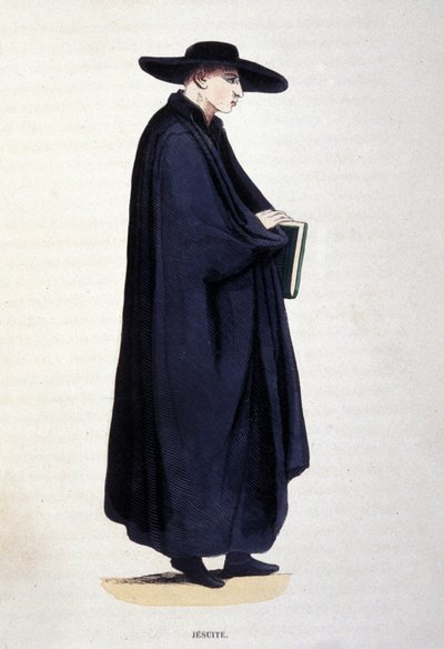 jesuiitta. Kaiverrus albumista uskonnollisista määräyksistä, Pariisi tekijältä Unknown artist