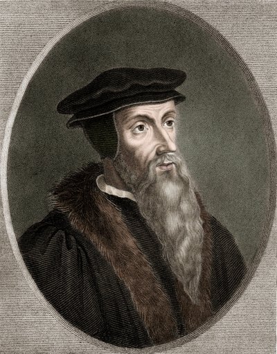 John Calvin - Jean Calvin 1509-1564 - kaiverrus - 1800-luku tekijältä Unknown artist