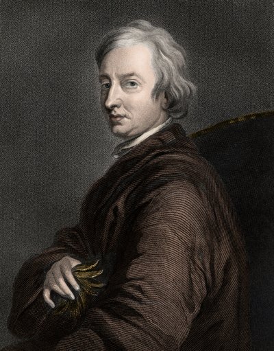 John Dryden 1631-1700 - kaiverrus - 1800-luku tekijältä Unknown artist
