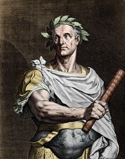 Julius Caesar (101-44 eKr.), roomalainen valtiomies. tekijältä Unknown artist