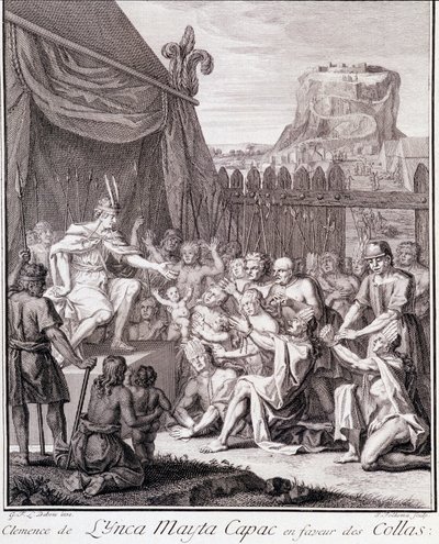 Inka Mayta Capac Collasien hyväksi - Don Georges Juanin ja Don Antoine de Ulloan "Etelä-Amerikan historiallinen matka Espanjan kuninkaan käskystä" julkaisussa T.II, toim. Jombert, King