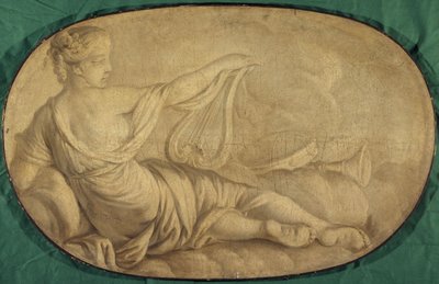 La Musique (allegoria, koristeellinen maalaus Canillacin hotelli La Rivièrea varten). tekijältä Unknown artist