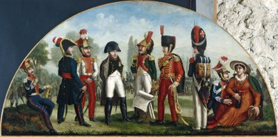 Austerlitzin vanavedessä. Viinikauppiaan kyltti vuosien 1800 ja 1815 välillä (kyltti). tekijältä Unknown artist