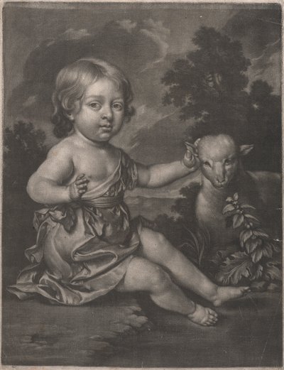 Lady (lapsi lampaan kanssa) tekijältä Unknown artist