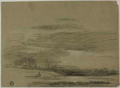 Paisatge amb el sol trencant els núvols finlandès tekijältä Unknown artist