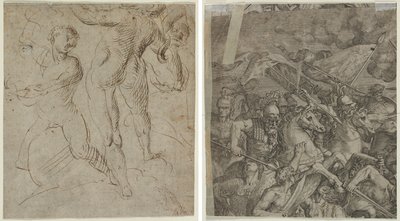 Laocoön (recto); Milvian Bridgen taistelu (fragmentti) (käänteinen) tekijältä Unknown artist