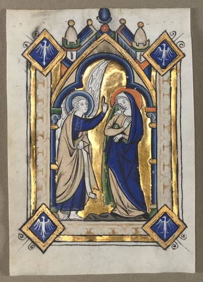 Psalterista leikattu lehti: Ilmoitus tekijältä Unknown artist