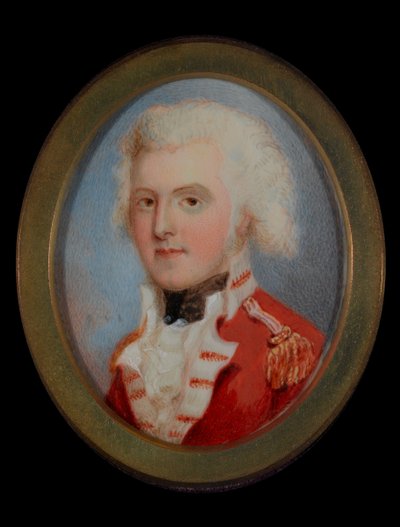 Luutnantti ja kapteeni Samuel Barrett tekijältä Unknown artist