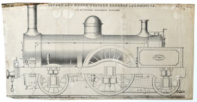 Lontoo ja North Western Express Locomotive plate 112 tekijältä Unknown artist