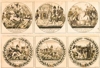 Louis Antoine (Louis-Antoine) Bourbonista, Angoulemen herttua (Louis de France tai Louis XIX (1775-1884) Espanjan retkikunnan aikana 1823: Trocaderon valtaaminen, Madridin valtaaminen, Cadizin antautuminen, Navarinin taistelu espanjaa Barcen edessä tekijältä Unknown artist