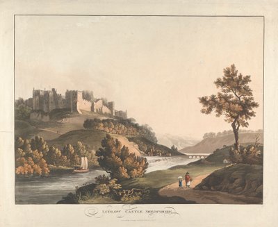 Ludlowin linna, Shropshire tekijältä Unknown artist