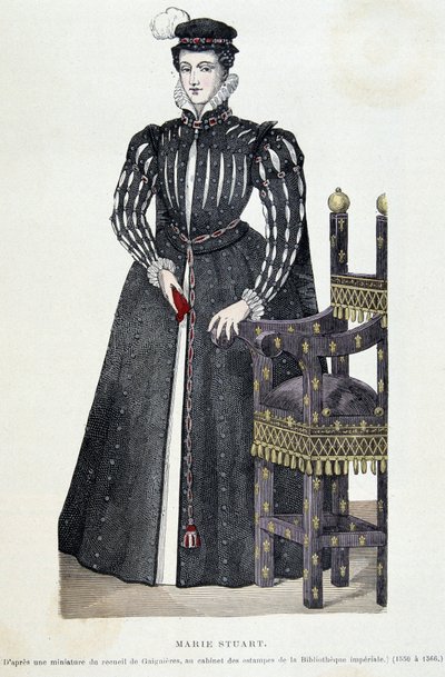 Marie Stuart - kaiverrus tekijältä Unknown artist