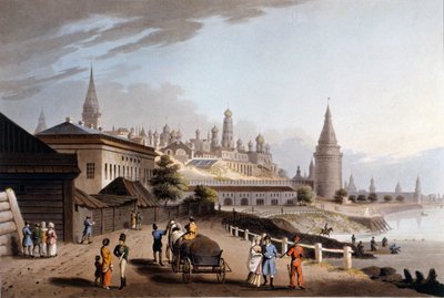 Moskova, Kreml. 1800-luvun kuvitus. tekijältä Unknown artist