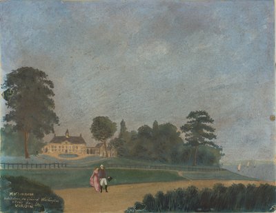 Mount Vernon, kenraali Washingtonin koti, Virginia tekijältä Unknown artist