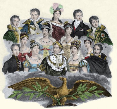 Napoleon Bonaparte perheineen tekijältä Unknown artist