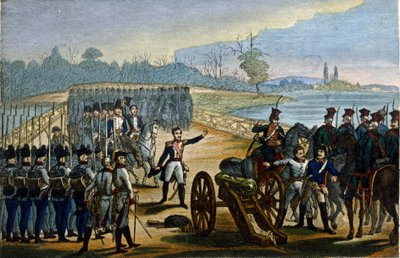 Napoleonin sota. Wien: Tonavan siltojen valloitus 13.11.1805. tekijältä Unknown artist
