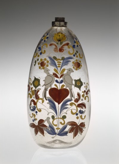 Hoito- tai lääkepullo, c. 1750-1800 (lasi) tekijältä Unknown artist