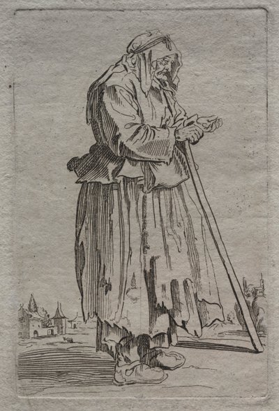 Vanha kerjäläinen nainen tekijältä Unknown artist