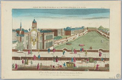 Peep-show, View and Perspective of the Samaritaine of Paris, nro 62 tekijältä Unknown artist