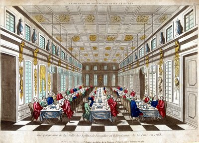Perspektiivinäkymä Salle des Festins de Versailles