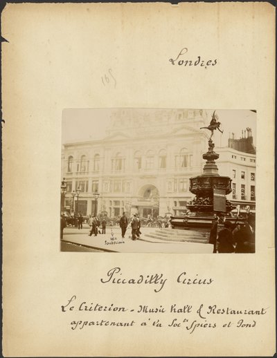 [Piccadilly Circus ja Criterion-teatteri] tekijältä Unknown artist