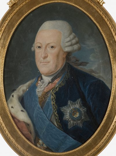 Pierre von Biron, duc de Courlande - Muotokuva Peter von Bironista (1724-1800), Kurinmaan ja Semigallian herttua, Anonyymi . Öljy kankaalle, 1700-luvun toinen puolisko. Mitat : 59x44 cm. Tukholman kansallismuseo tekijältä Unknown artist