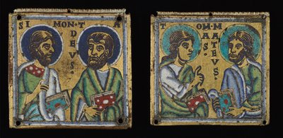 Plakkipari: Simon ja Taddeus sekä Tuomas ja Matteus tekijältä Unknown artist