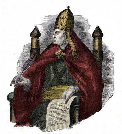 Paavi Gregoire Suuri (Gregorius Suuri tai Gregorio Magno tai Gregorius Magnus) (590-604). tekijältä Unknown artist