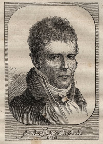 Alexander von Humboldtin (1769-1859) muotokuva - kuvitus "1700-luvun suurista merenkulkijoista" tekijältä Unknown artist