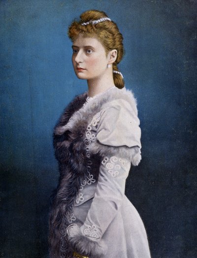 Muotokuva Alexandra Fjodorovnasta (Alix of Hessen ja Rein, Alexandra Feodorovna Romanova, Alexandra Fiodorovna Romanova, Victoria Alix Helene Louise Beatrice Hessen ja Rein, Alix de Hesse-Darmstadt (Alix of Hessen Darmstadt) (1872-1918), Imperres tekijältä Unknown artist