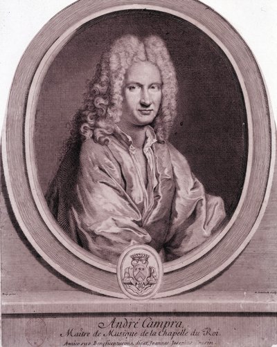 Ranskalaisen säveltäjän André Campran (1660-1744) muotokuva. tekijältä Unknown artist