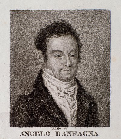 Angelo Ranfagnan muotokuva (kaiverrus) tekijältä Unknown artist