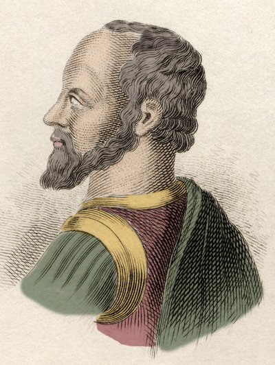Muotokuva Anne de Montmorencysta, Montmorencyn herttuasta (1492-1567), Ranskan armeijasta, valtiomiehestä ja diplomaatista. Kaiverrus 1800-luvulta. tekijältä Unknown artist
