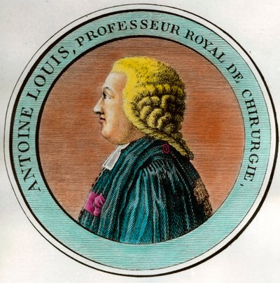 Antoine Louisin (1723-1792) muotokuva, kuninkaallinen kirurgian professori, kuninkaallisen kirurgiaakatemian sihteeri. Kaiverrus 1700-luvun yksityiskokoelmasta tekijältä Unknown artist