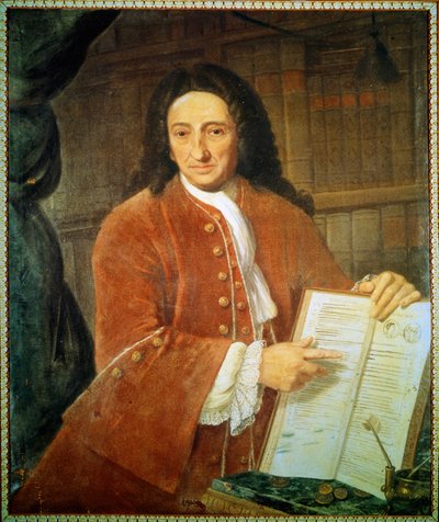Muotokuva Apostolo Zenosta (1668 - 1750), libretisti ja runoilija. tekijältä Unknown artist