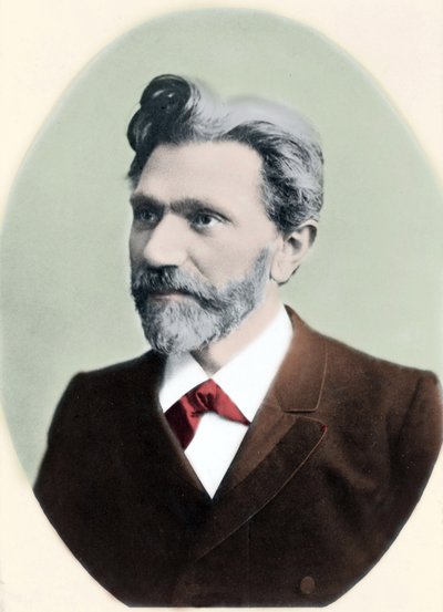 August Bebelin (1840-1913), saksalaisen poliitikon muotokuva. tekijältä Unknown artist