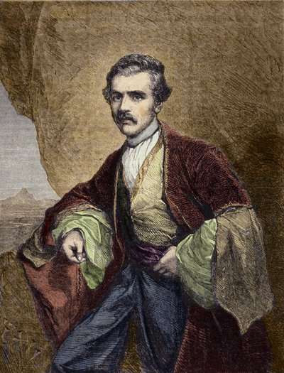 Austen Henry Layardin (1817-1894), englantilaisen matkailijan ja arkeologin muotokuva. tekijältä Unknown artist