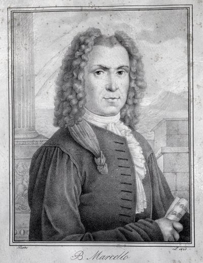 Benedetto Marcellon muotokuva (kaiverrus) tekijältä Unknown artist