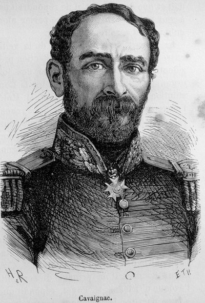 Cavaignacin (1802-1857), ranskalaisen poliitikon ja kenraalin muotokuva tekijältä Unknown artist