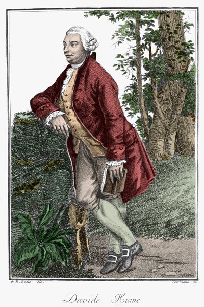 David Humen, skotlantilaisen filosofin (1711-1776) muotokuva. tekijältä Unknown artist